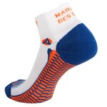 1109 Chaussettes tige courte running-trail RYWAN MARATHON DES SABLES The Legendary Blanc Bleu Orange Fluo 2