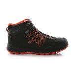 Chaussures marche femme Regatta LADY SAMARIS II MID Noir Pêche néon 2