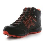 Chaussures marche femme Regatta LADY SAMARIS II MID Noir Pêche néon 3b