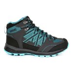 Chaussures marche femme Regatta LADY SAMARIS II MID Bleu azur Gris Noir 2