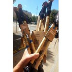 Bâtons randonnée télescopiques unisexe Lacal Nature Stick 135 Bois Noir (9)