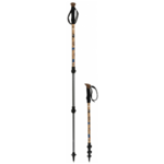Bâtons randonnée télescopiques unisexe Lacal Nature Stick 135 CORSICA Bois Noir Bleu Orange (1)