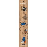 Bâtons randonnée télescopiques unisexe Lacal Nature Stick 135 CORSICA Bois Noir Bleu Orange (1)