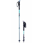 Bâtons randonnée unisexe Lacal ALU STICK 125 Bleu turquoise Noir