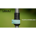 Bâtons randonnée unisexe Lacal ALU STICK 125 Bleu turquoise Noir 6