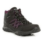 Chaussures marche femme Regatta LADY EDGEPOINT MID WP Noir Prune 2