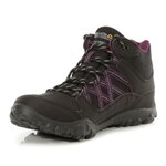 Chaussures marche femme Regatta LADY EDGEPOINT MID WP Noir Prune 3