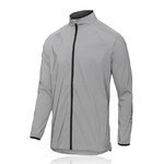 Coupe-vent running réfléchissant zippé femme Higher State Blanc Noir (1)