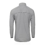 Coupe-vent running réfléchissant zippé femme Higher State Blanc Noir (3)