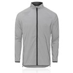 Coupe-vent running réfléchissant zippé femme Higher State Blanc Noir (2)