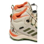 Chaussures marche junior Adidas TERREX MID GTX DISNEY Beige Vert kaki Orange 5