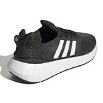Chaussures running homme Adidas SWIFT RUN 22 Noir Blanc Gris moyen 4