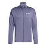 Haut de sport technique zippé homme Adidas XPR LT FL J Violet Blanc 4