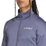 Haut de sport technique zippé homme Adidas XPR LT FL J Violet Blanc 6