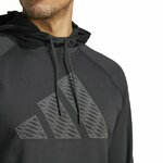 Sweat à capuche sans zip homme Adidas GG BL HD Noir Anthracite 6