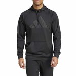 Sweat à capuche sans zip homme Adidas GG BL HD Noir Anthracite