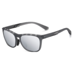 Lunettes de soleil sport verres polarisants unisexe MA Lunette TR7516 Gris Noir Gris argenté 1