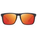 Lunettes de soleil sport verres polarisants unisexe MA Lunette TR7526 Noir Rouge 2