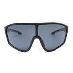 Lunettes de soleil sport à écran panoramique verre polycarbonate unisexe MA Lunette PTE2158 Noir fumé 1