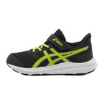 Chaussures running junior Asics JOLT 4 PS Noir Citron vert Blanc