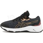 Chaussures running junior Asics GT-1000 11 GS Noir Gris Papaye Blanc