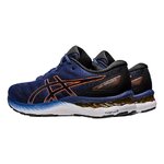 Chaussures running homme Asics GEL-ZIRUSS 6 Bleu océan Orange flanboyant Noir Blanc 3