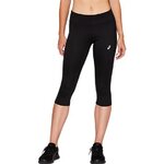 Collant 3-4 (corsaire) femme Asics SPORT RUN KNEE TIGHT Noir Blanc