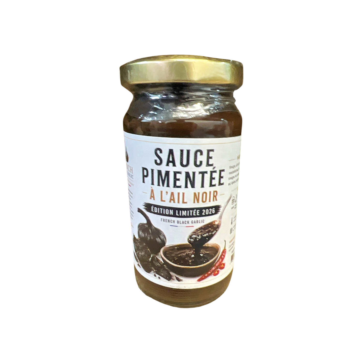sauce pimentée à lail noir - french Black garlic