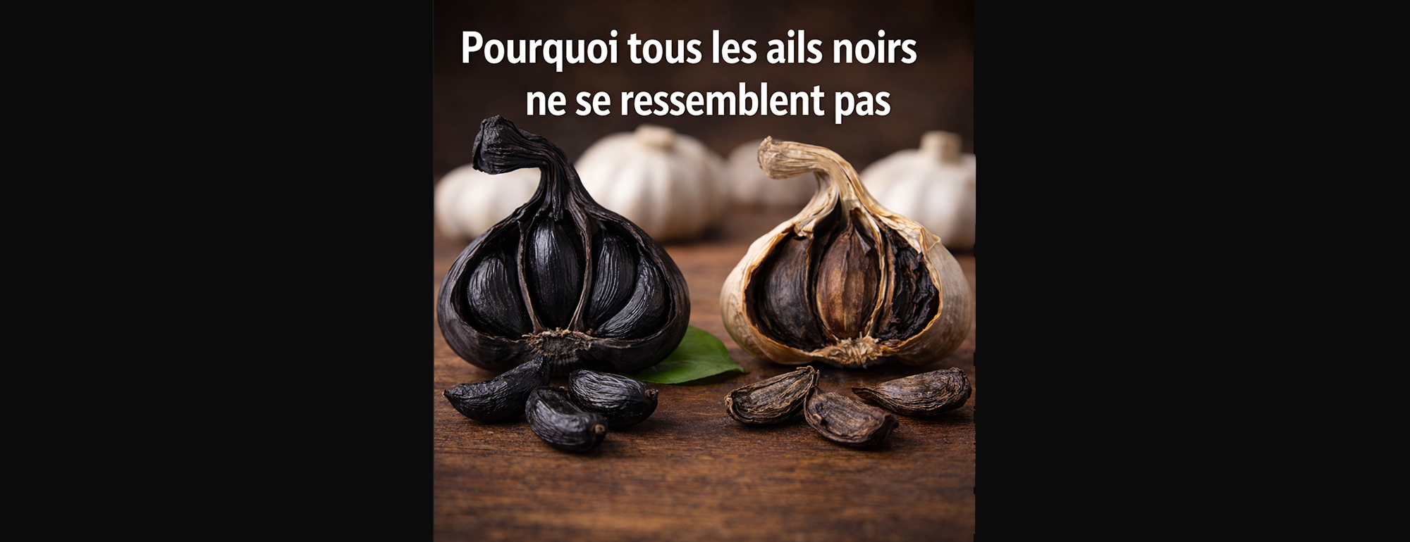 2 differents types d ail noir copie