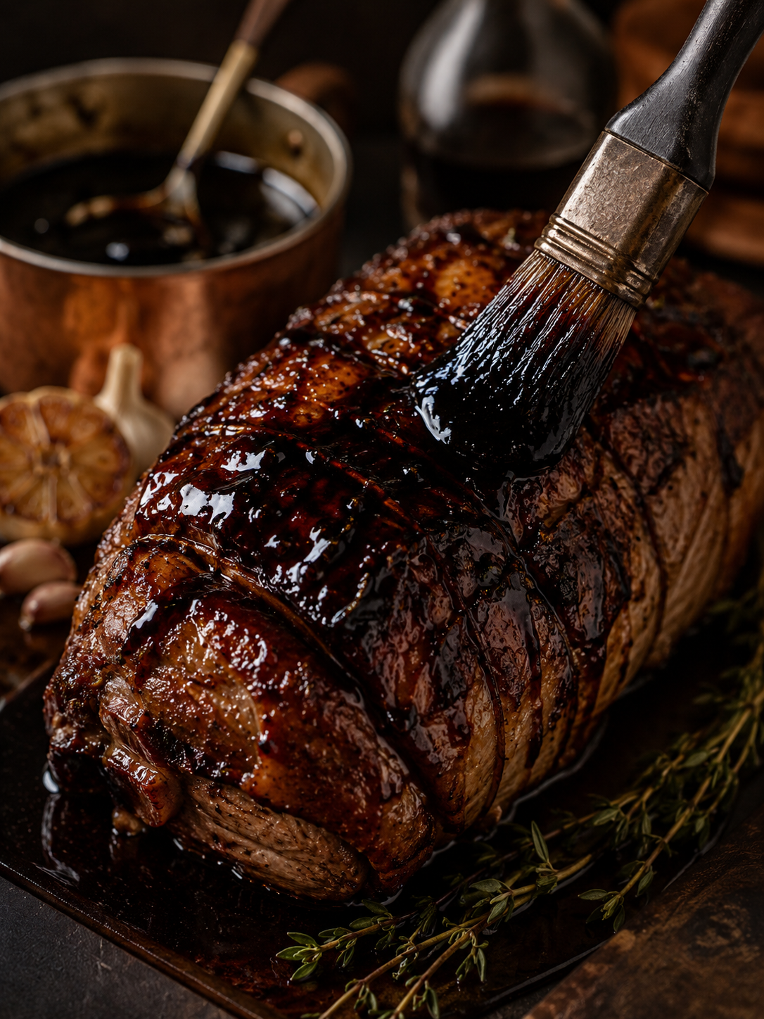 Glaçage Gastronomique pour Viandes Rôties