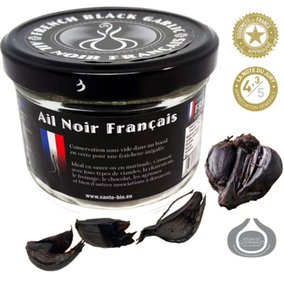 Ail Noir Français Premium - French black garlic - transparent V2