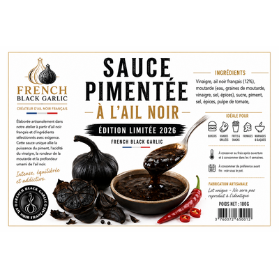 sauce pimentée ail noir