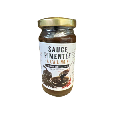 sauce pimentée à l'ail noir - french Black garlic