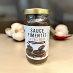 sauce pimentée à lail noir - french Black garlic - 2