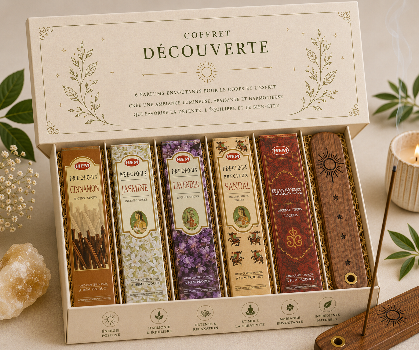 coffret encens decouverte