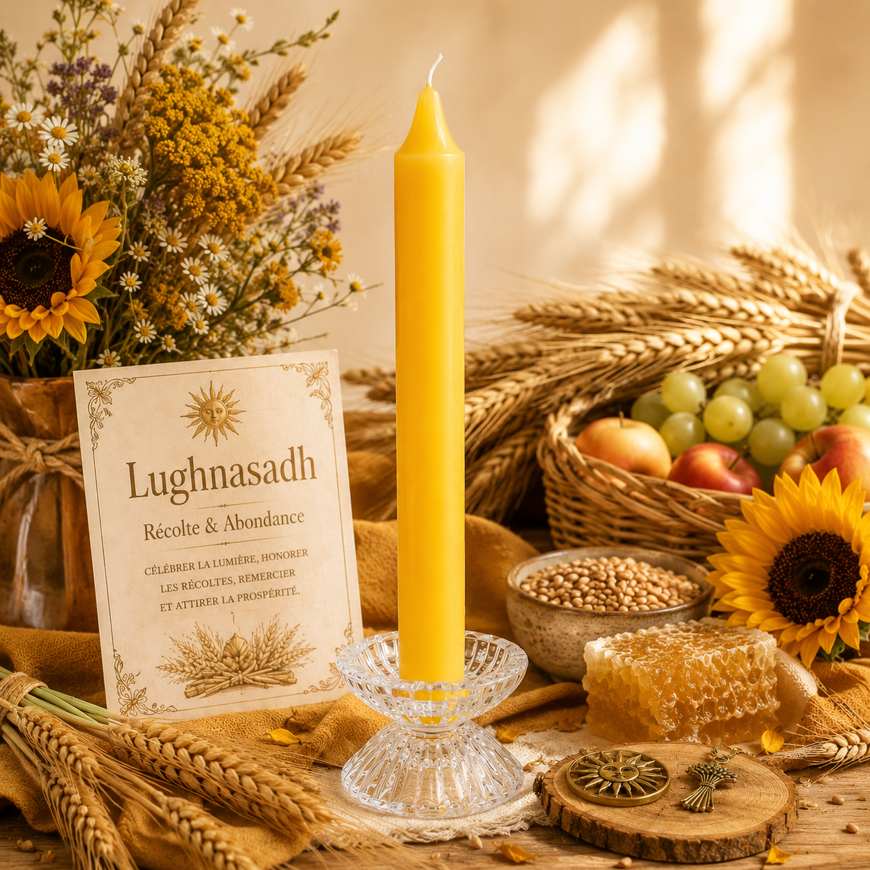 image bougie jaune
