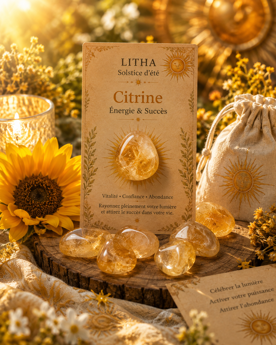 pierre citrine de litha