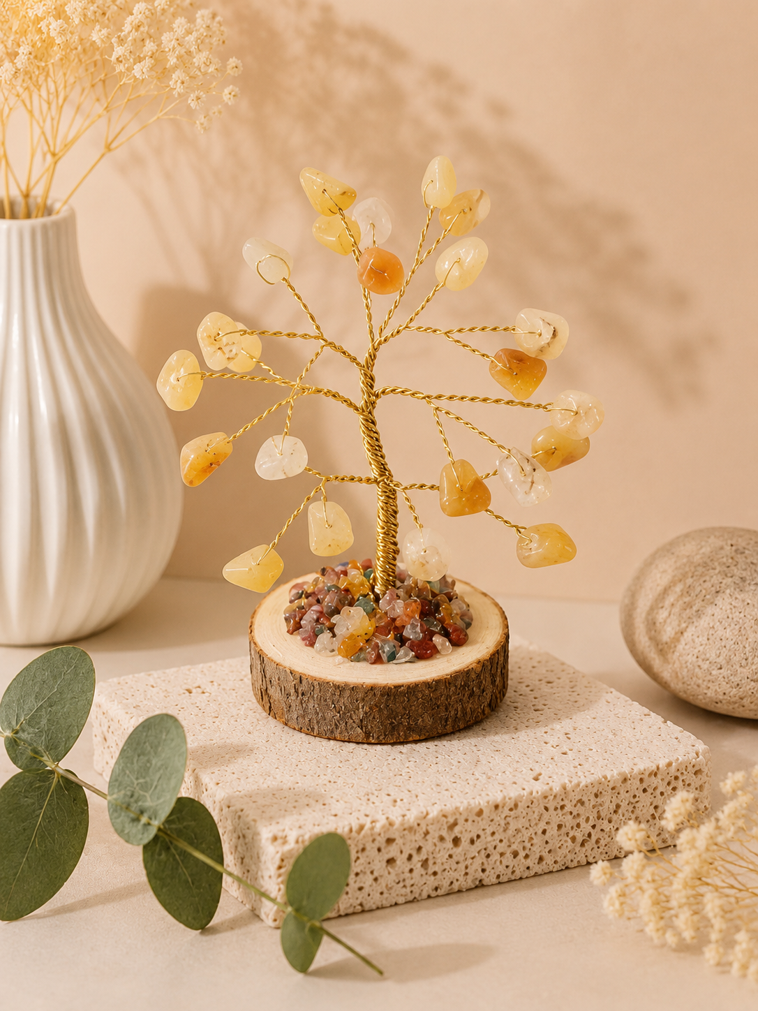 arbre de vie aventurine jaune