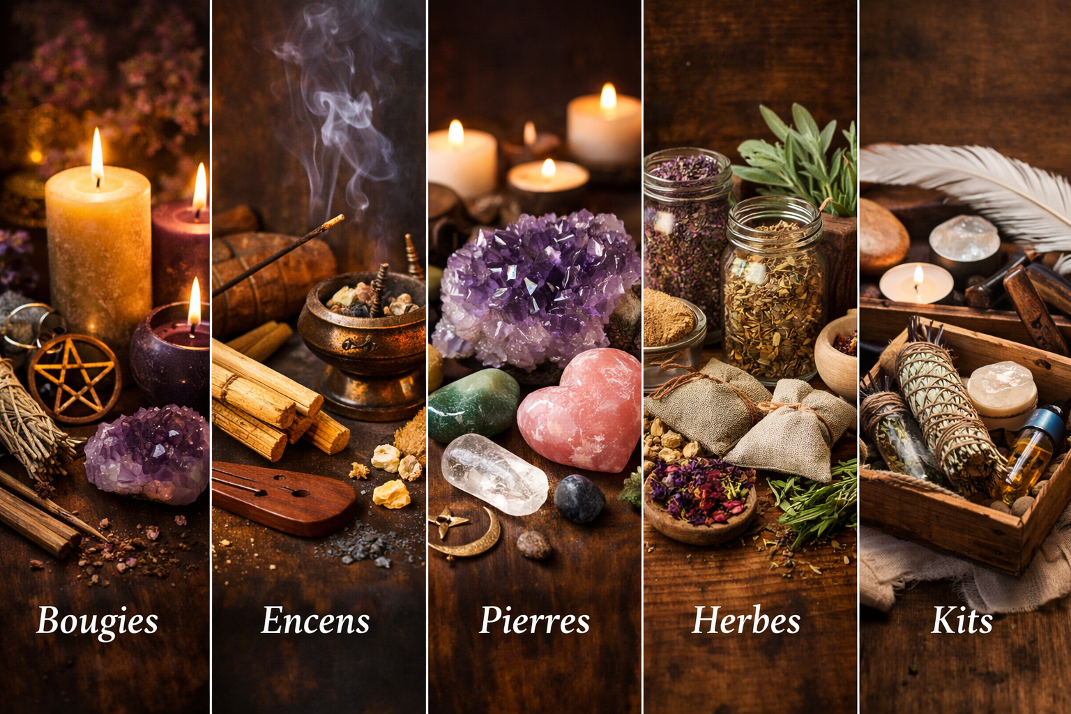 differentes categories