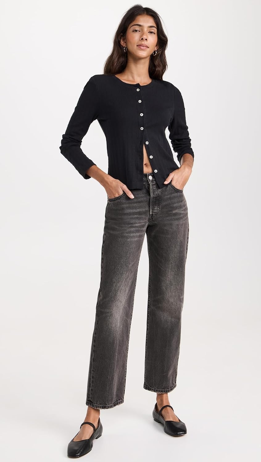 Madewell Womens The Greta Ballet Flats 9 True Black 2