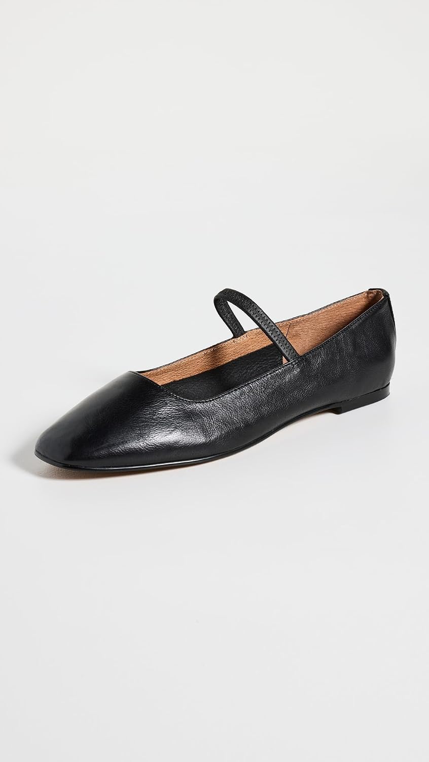 Madewell Womens The Greta Ballet Flats 9 True Black 3