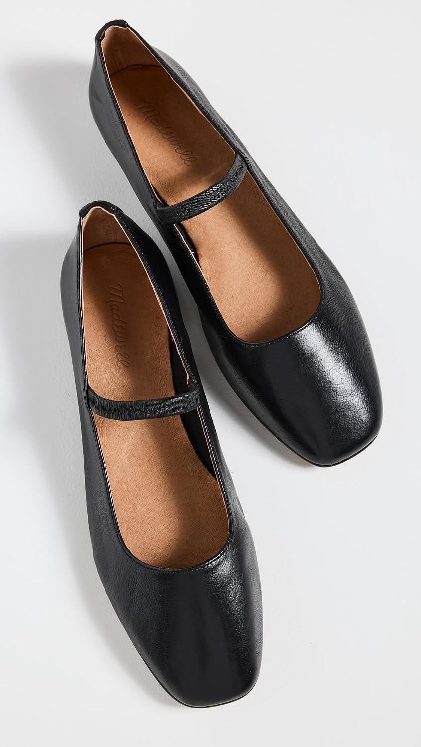 Madewell Womens The Greta Ballet Flats 9 True Black 5