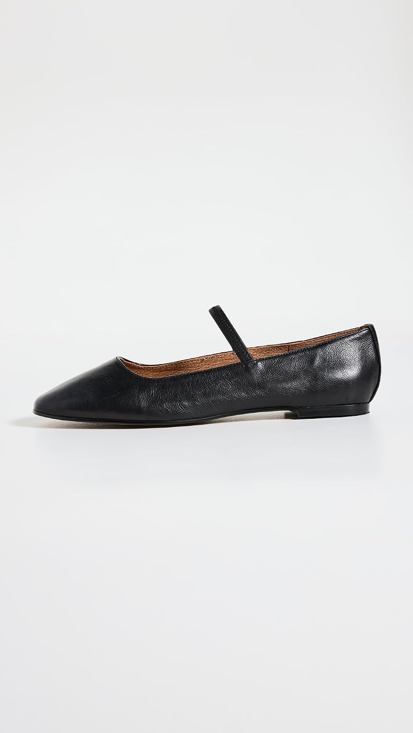 Madewell Womens The Greta Ballet Flats 9 True Black 6