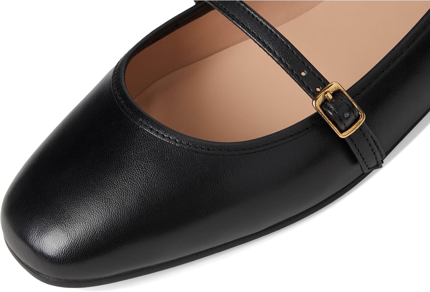 Cole Haan Womens Yelena Mary Jane Ballet Flat 9 Black Leather 6