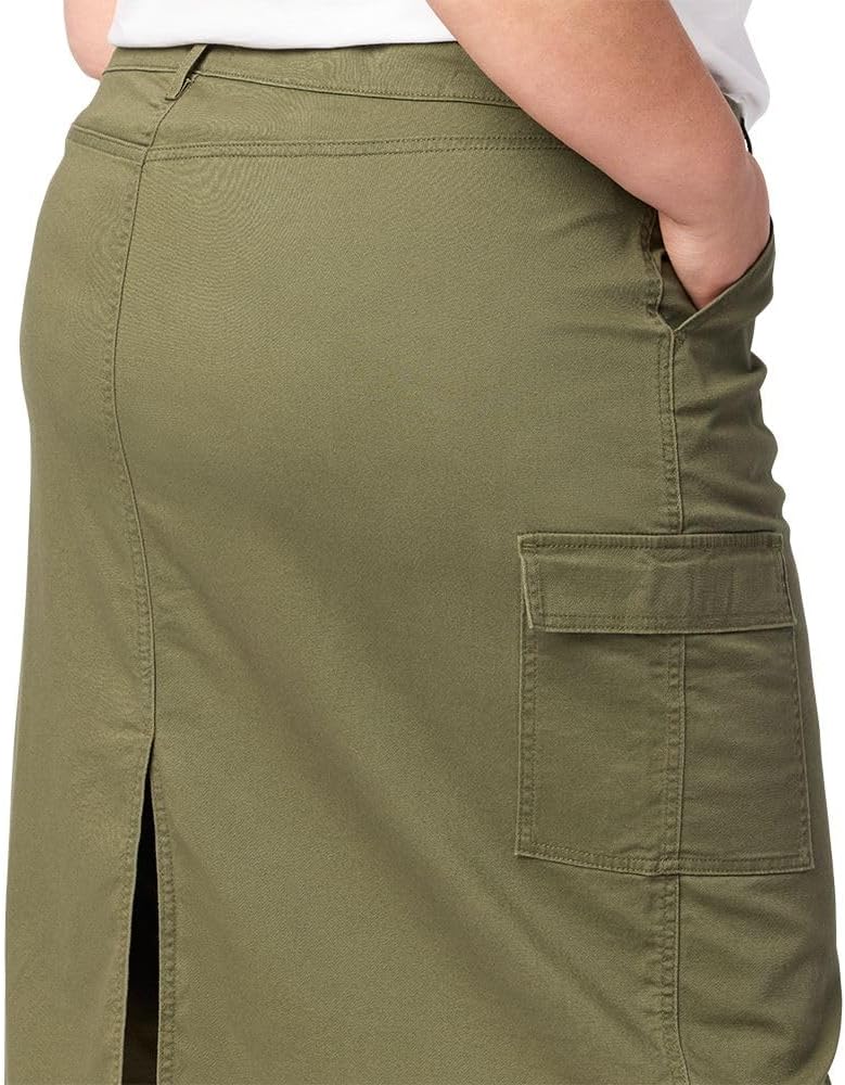 Cargo midi skirt side view
