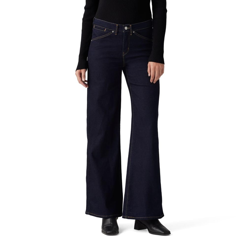 Levi's Women's 318 Shaping Wide-Leg Jeans 31 Darkest Sky (Stretch)