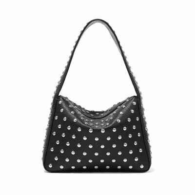 Shoulder Bag Studded Purse for Women Y2K Purse Black Studded Bag Designer Handbag