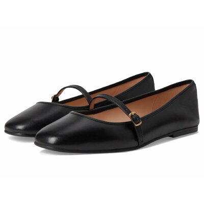 Cole Haan Women's Yelena Mary Jane Ballet Flat 9 Black Leather