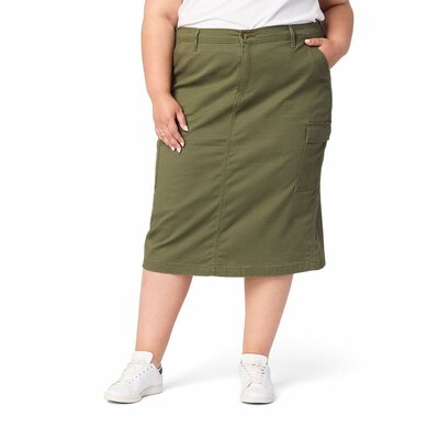 Olive night cargo midi skirt from Levi Strauss Signature Gold