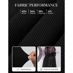GRACE KARIN 2026 Womens V-Neck Ribbed Knit A-Line Mini Fall Sweater Dress Small Black 4